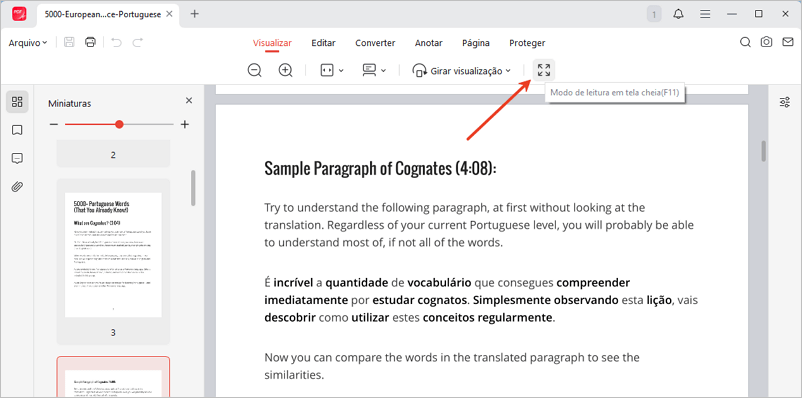 Ver PDF em tela cheia no JOPDF