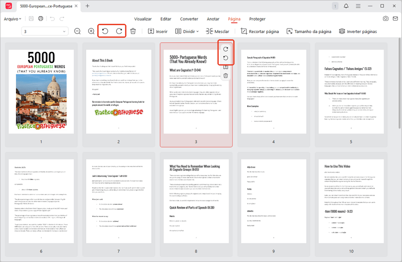 Girar página específica no PDF com JOPDF