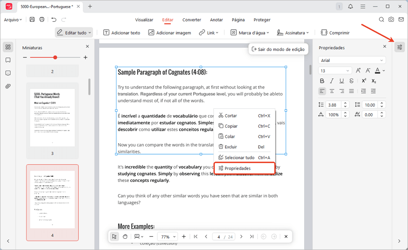 Formatar texto no JOPDF