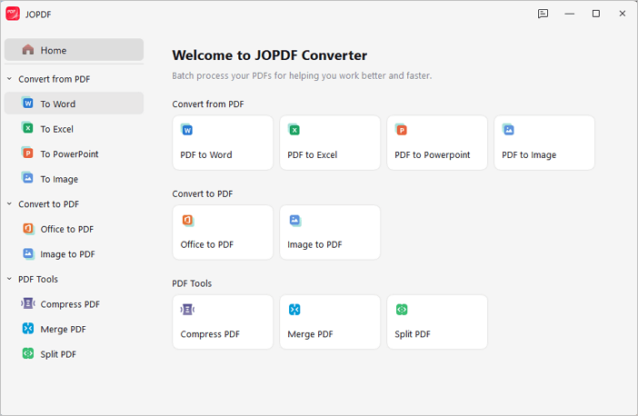 Бесплатный PDF-конвертер — JOPDF
