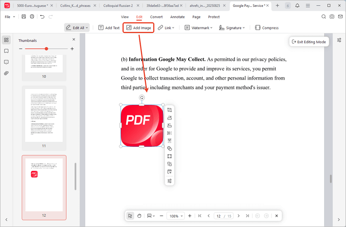 Modifica immagini nel PDF con JOPDF