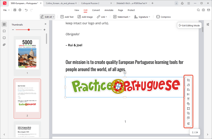 Modifica immagini nel PDF con JOPDF