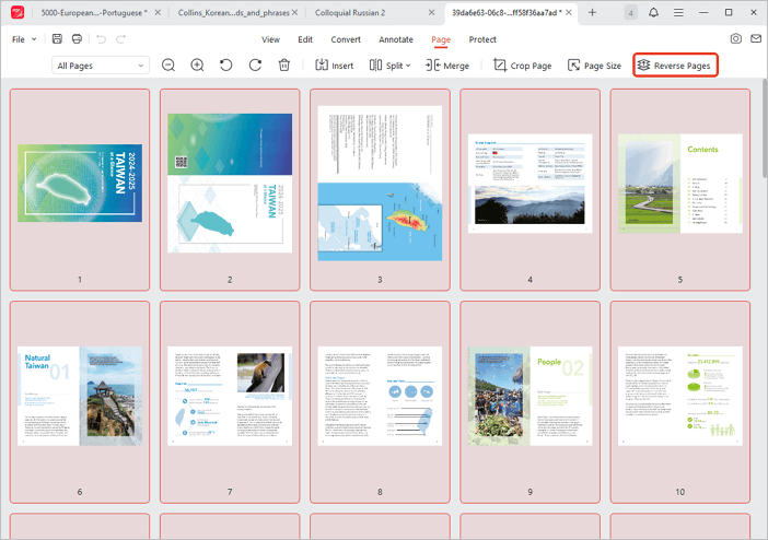 Изменяйте порядок страниц PDF на обратный с помощью JOPDF