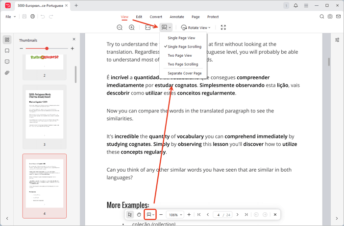 Sélectionner la mise en page dans JOPDF