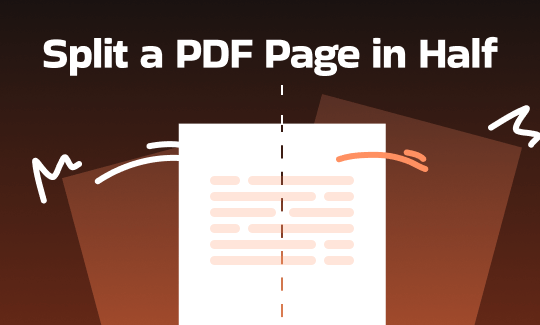 How to Split a PDF Page in Half Vertically &amp; Horizontally