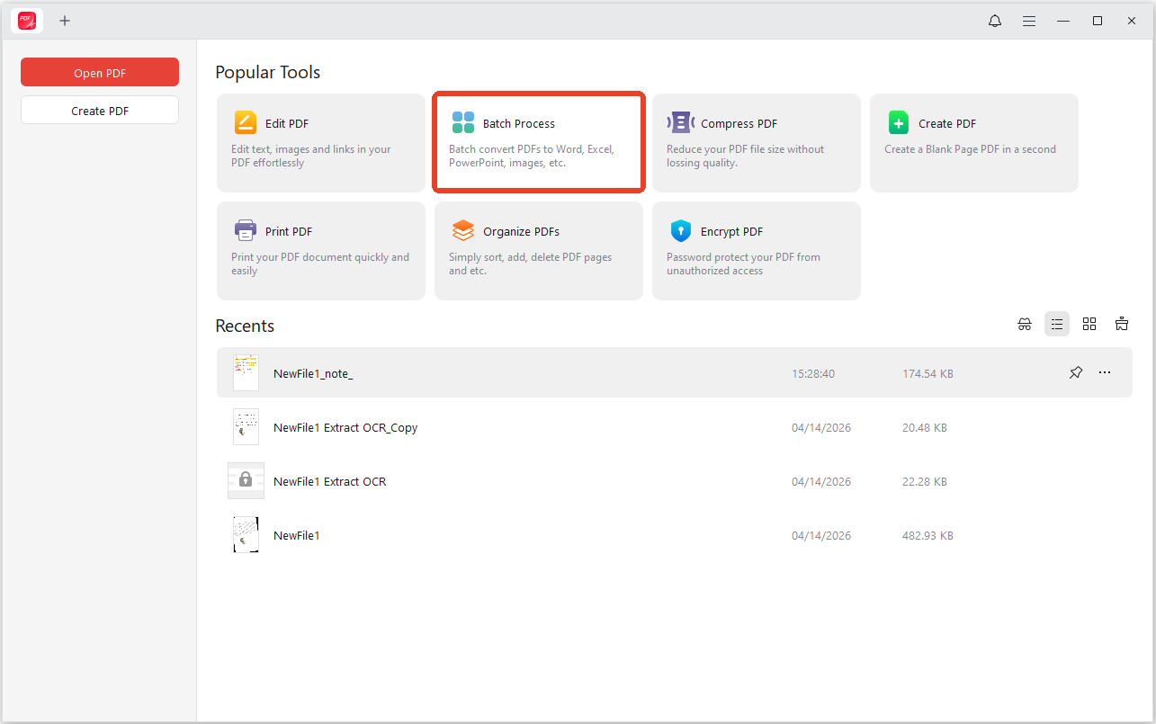 batch process with jopdf converter