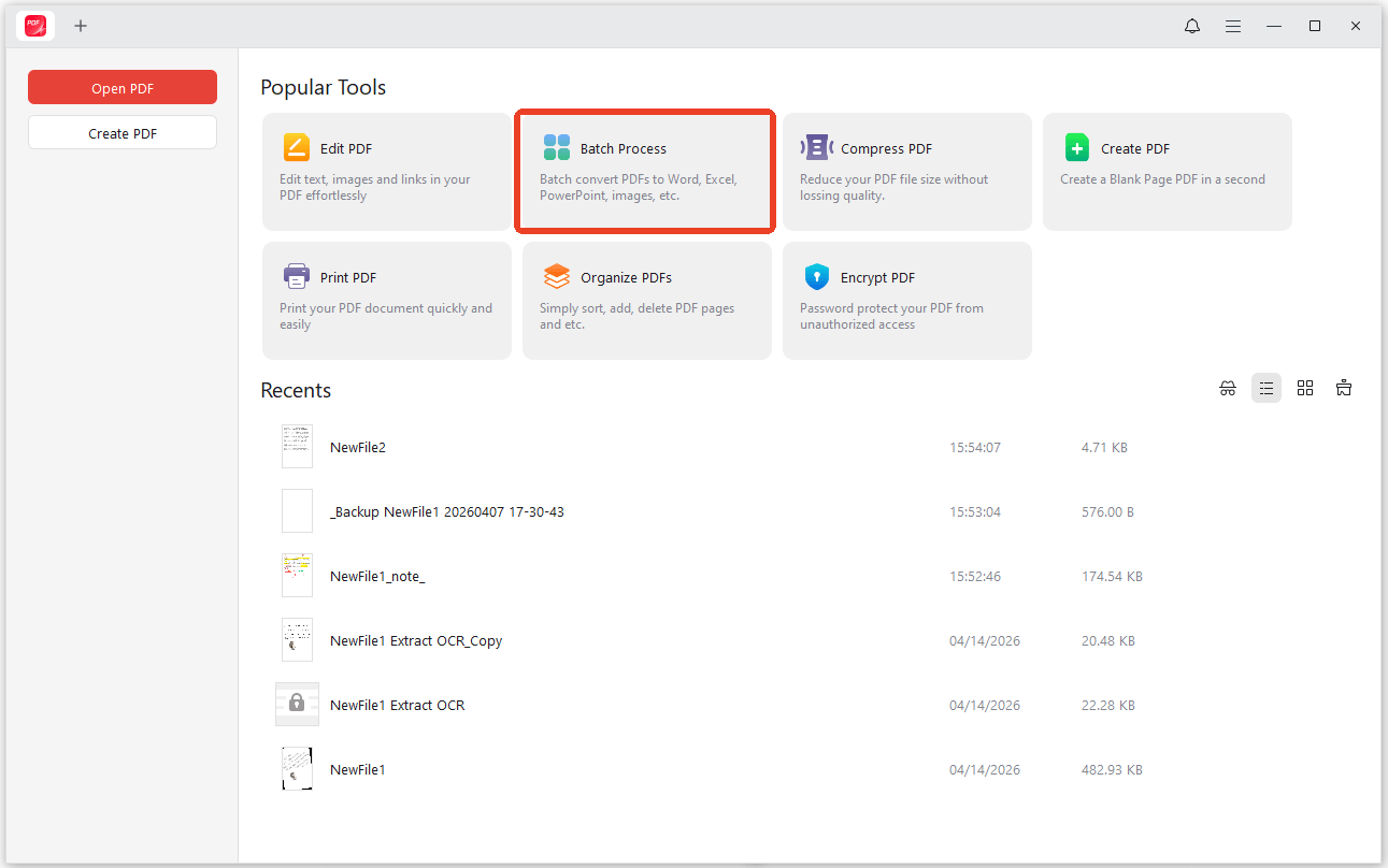 Batch conversion with JOPDF