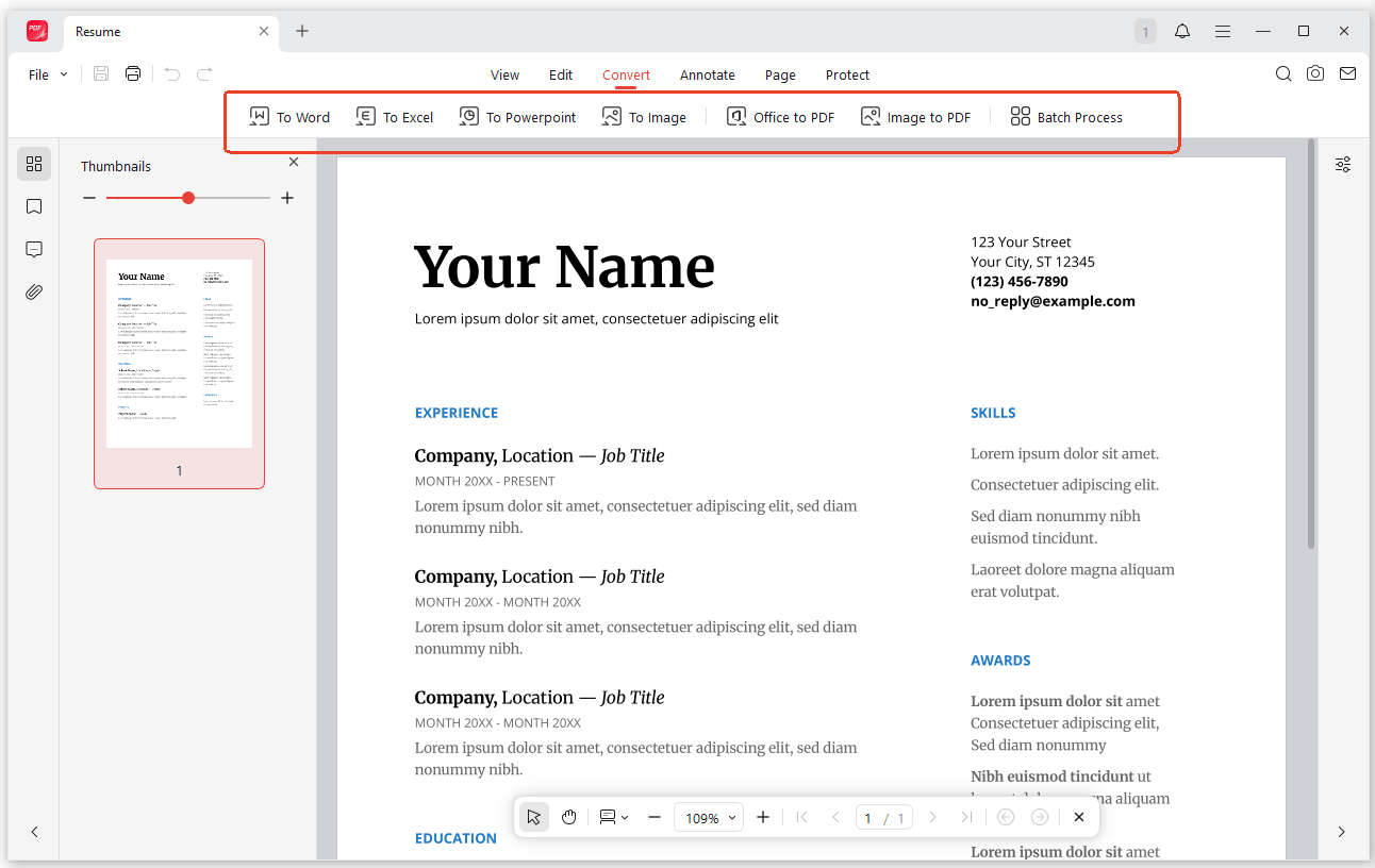 JOPDF file converter