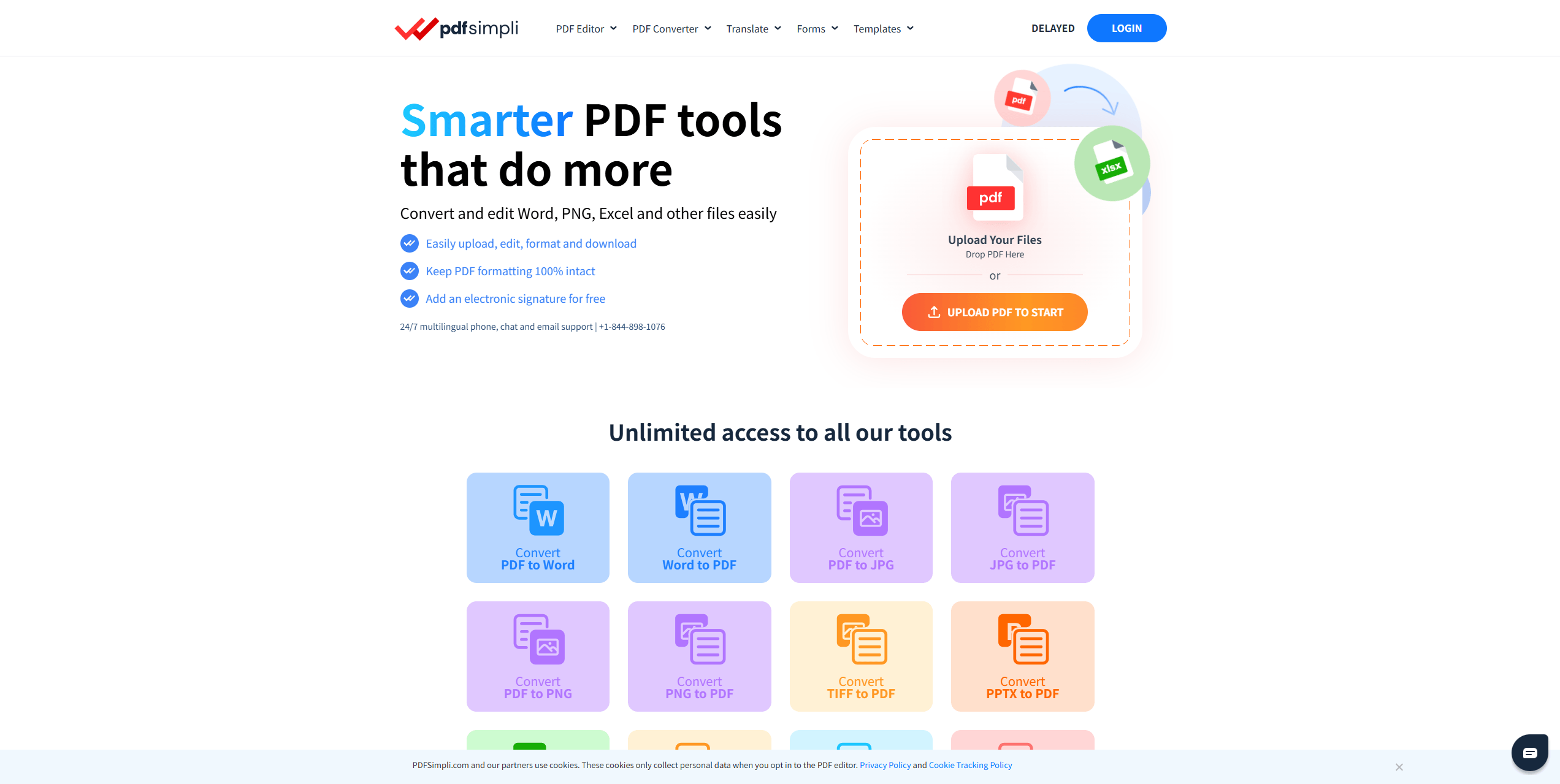 the interface of PDFSimpli