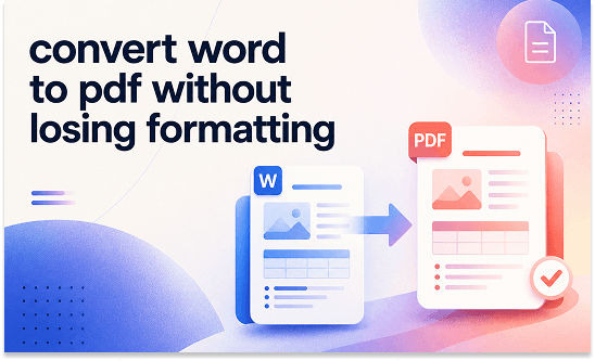 Convert Word to PDF Without Losing Formatting: 4 Free Ways