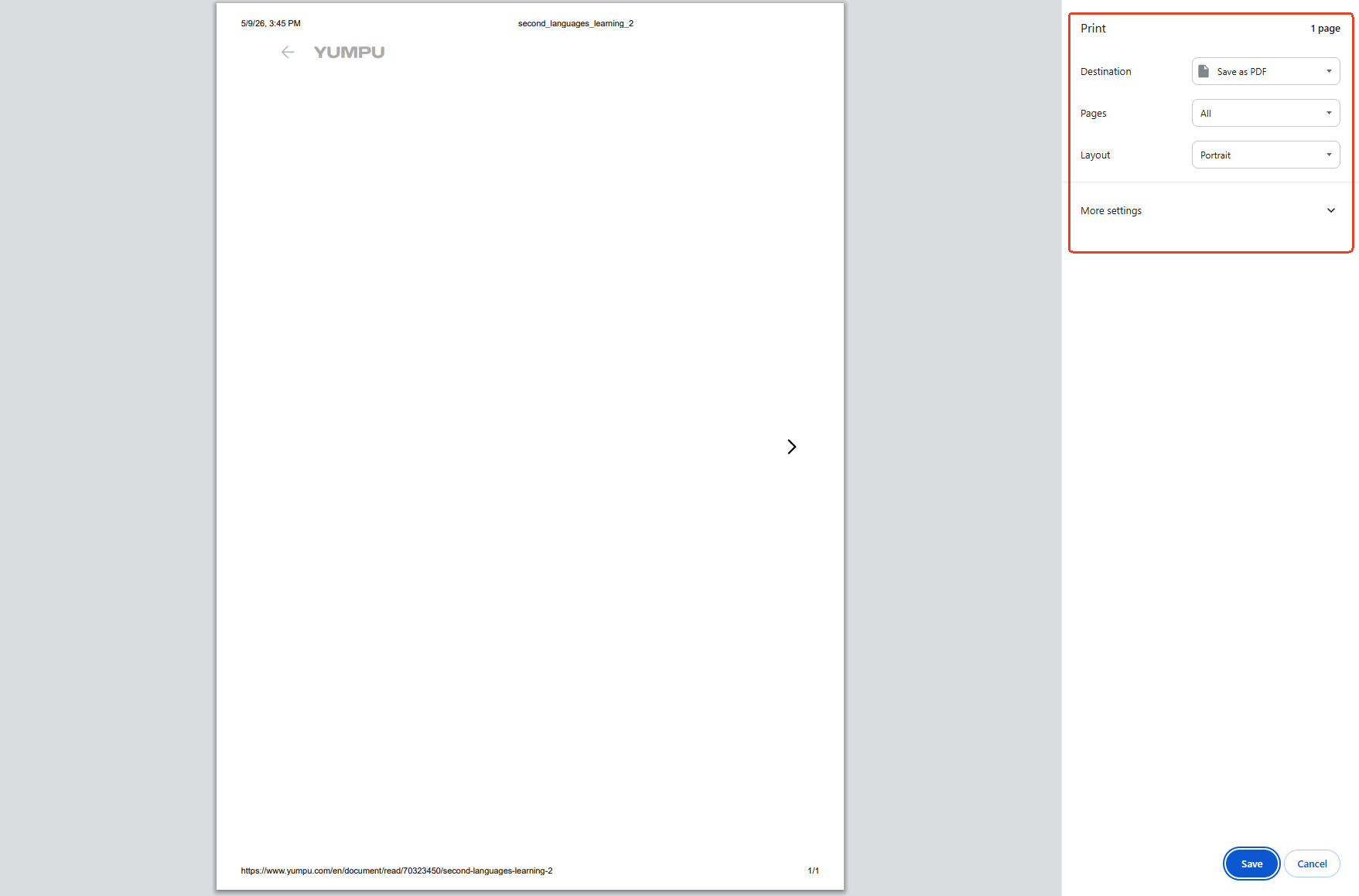 print Yumpu to PDF
