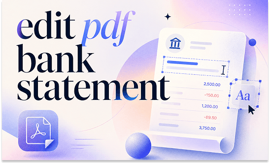 How to Edit Bank Statement PDF File (Offline &amp; Online)