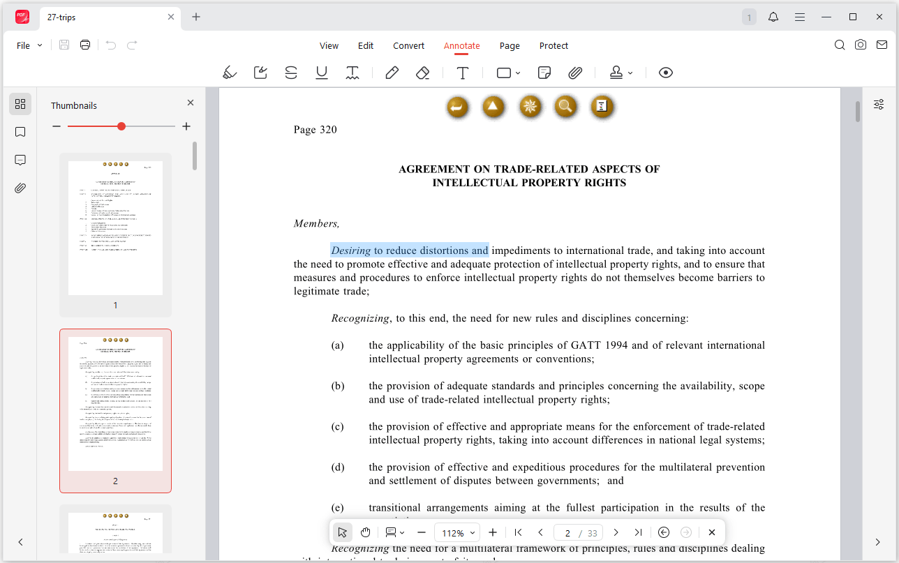 JOPDF editing tool