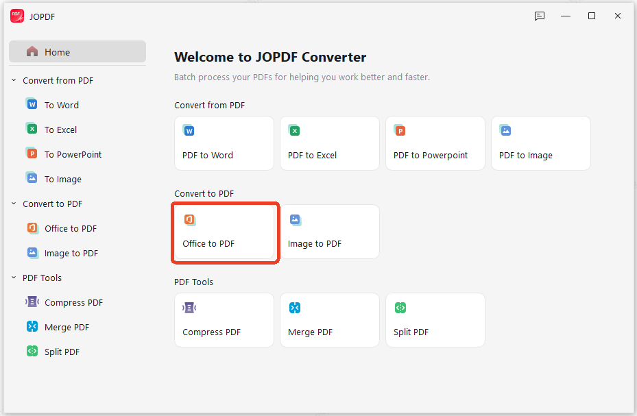 export to PDF using JOPDF's conversion
