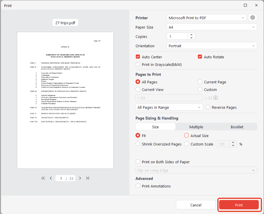 print PDF with JOPDF