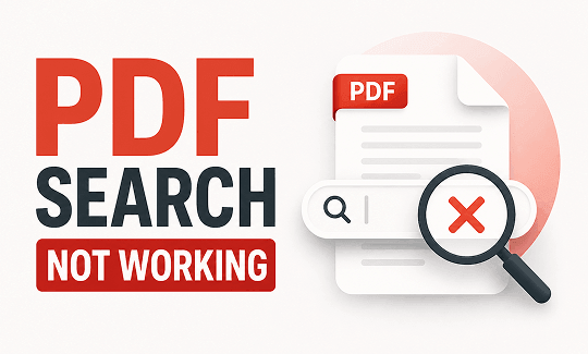 PDF Search Not Working? Fix Unsearchable PDFs Safely (2026)