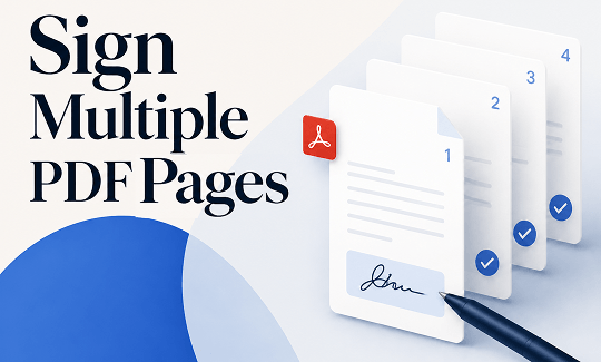 How to Sign Multiple Pages in PDF at Once: 3 Easy Methods