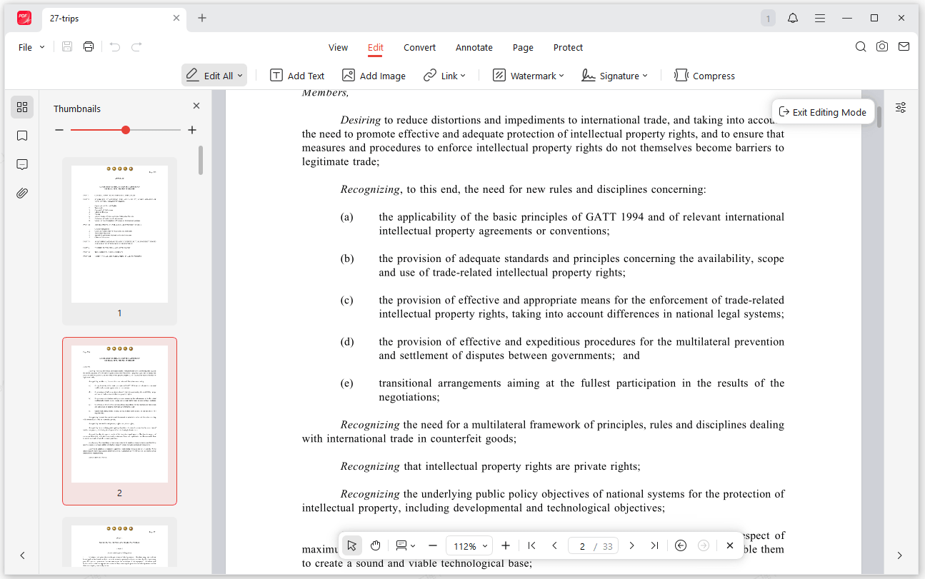 Direct Desktop Content Editing with JOPDF