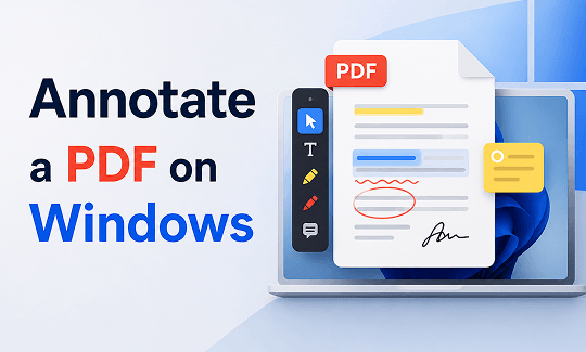 How to Annotate a PDF on Windows for Free: 3 Easy Ways
