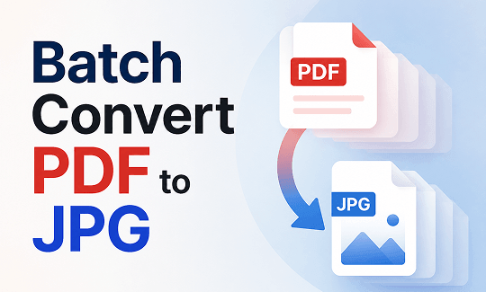 3 Proven Methods to Batch Convert PDF to JPG [Offline/Online]