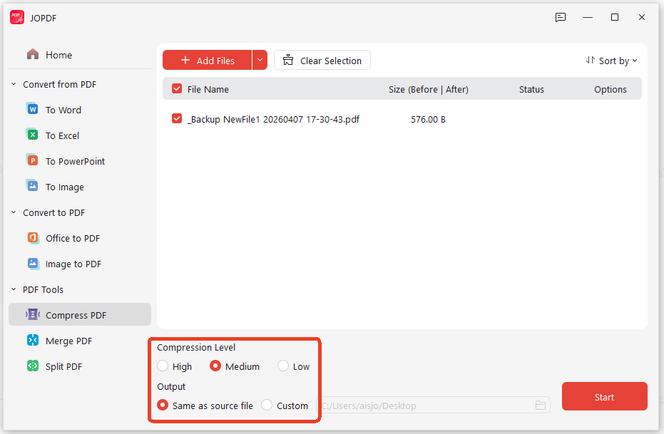 shrink PDF file without losing quality