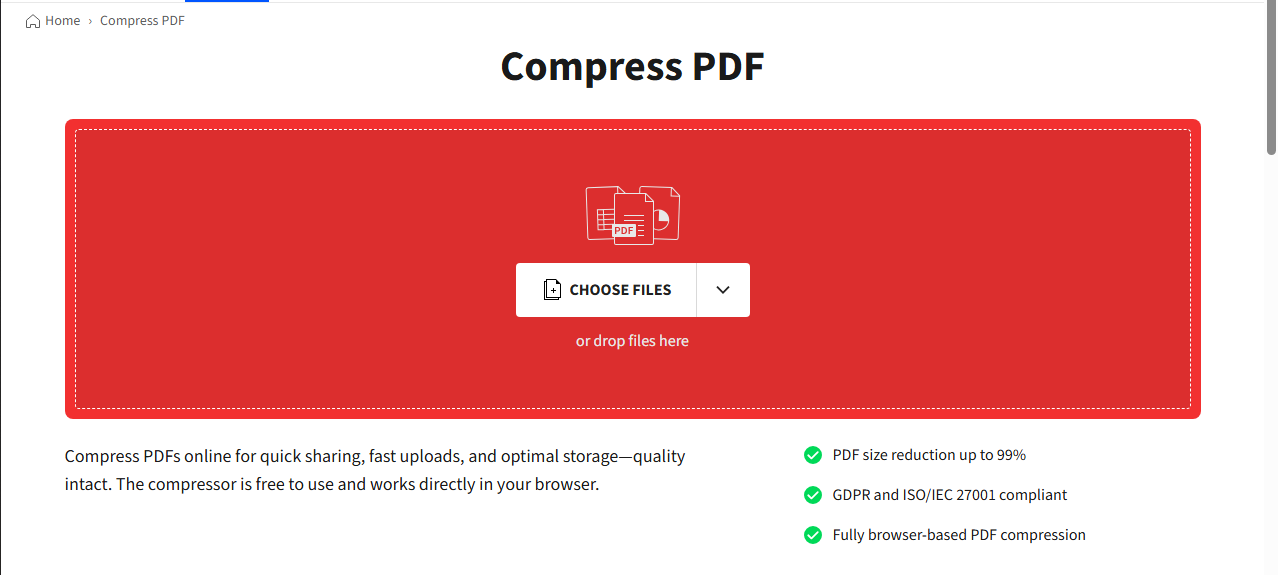SmallPDF compressor