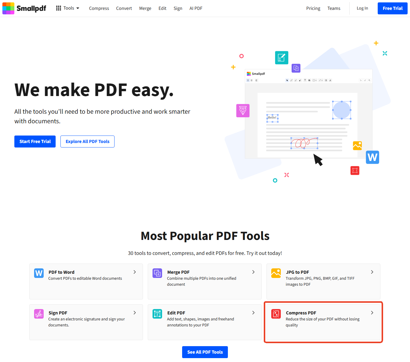 SmallPDF PDF Compressor