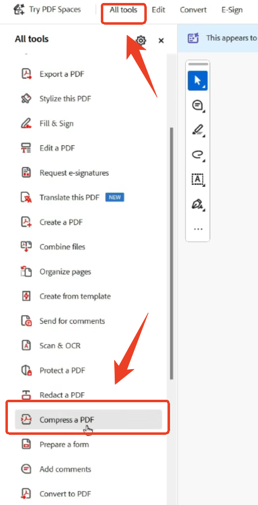 Adobe Acrobat PDF compression