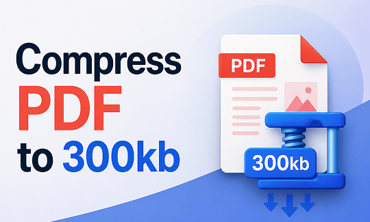How to Compress PDF to 300KB: Free Methods That Actually Work