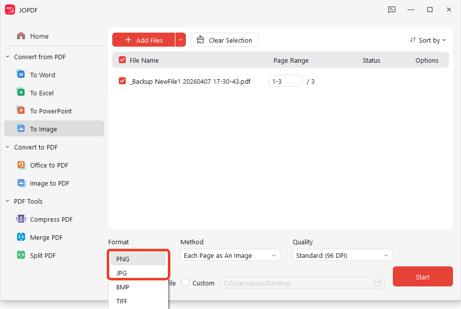PDF to PNG converter