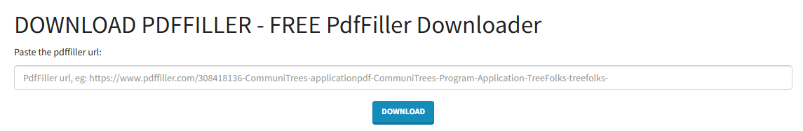 Free pdfFiller Downloader