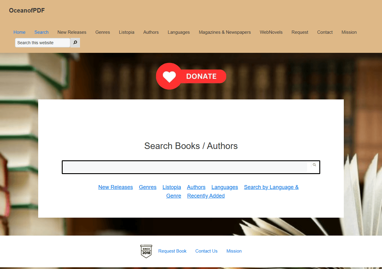 OceanofPDF interface