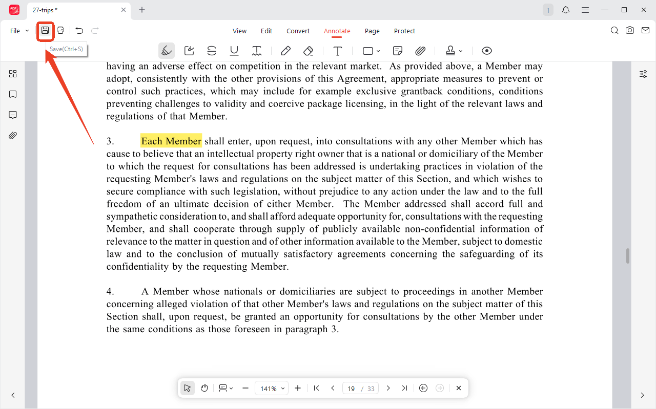 Save your annotated file