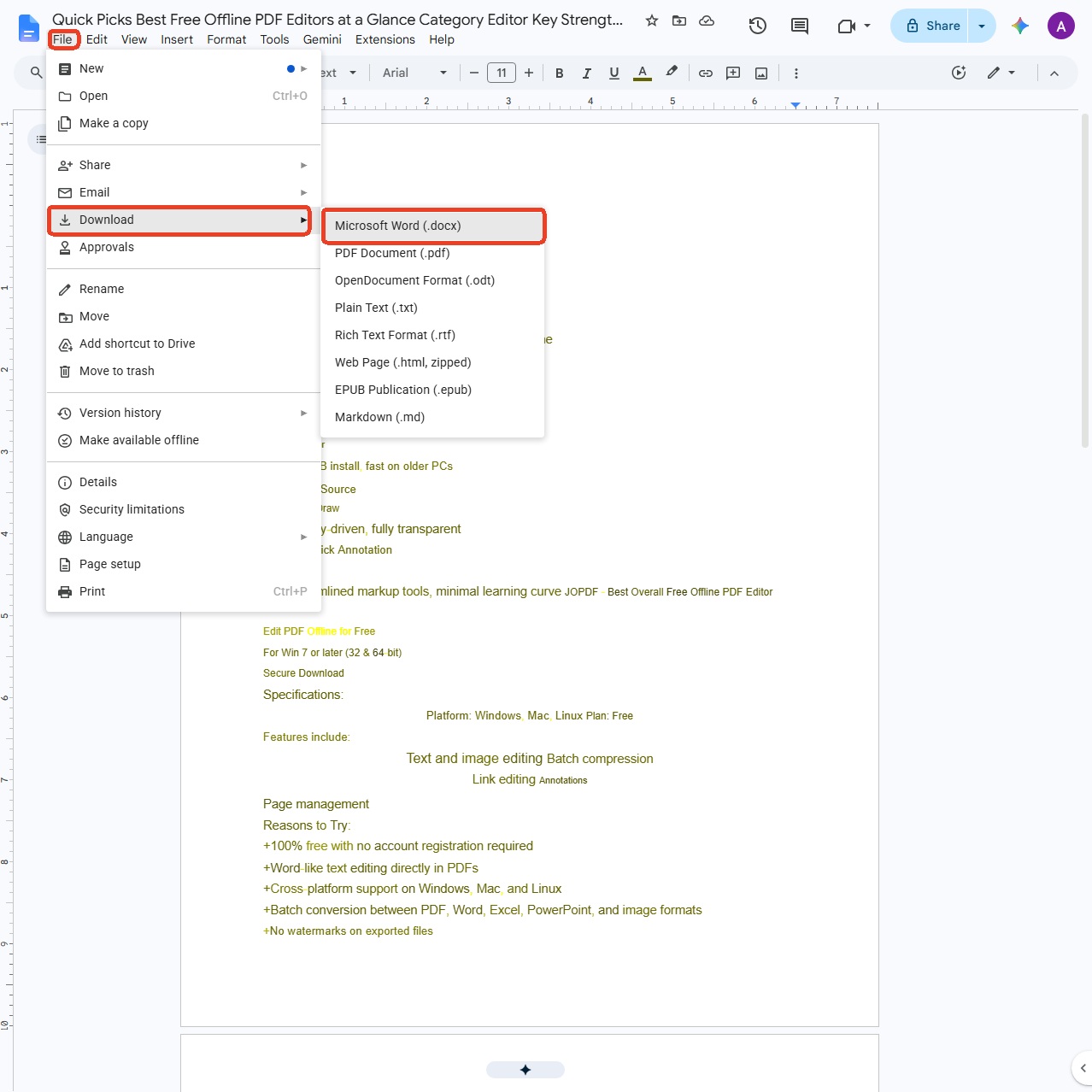 download as Microsoft Word