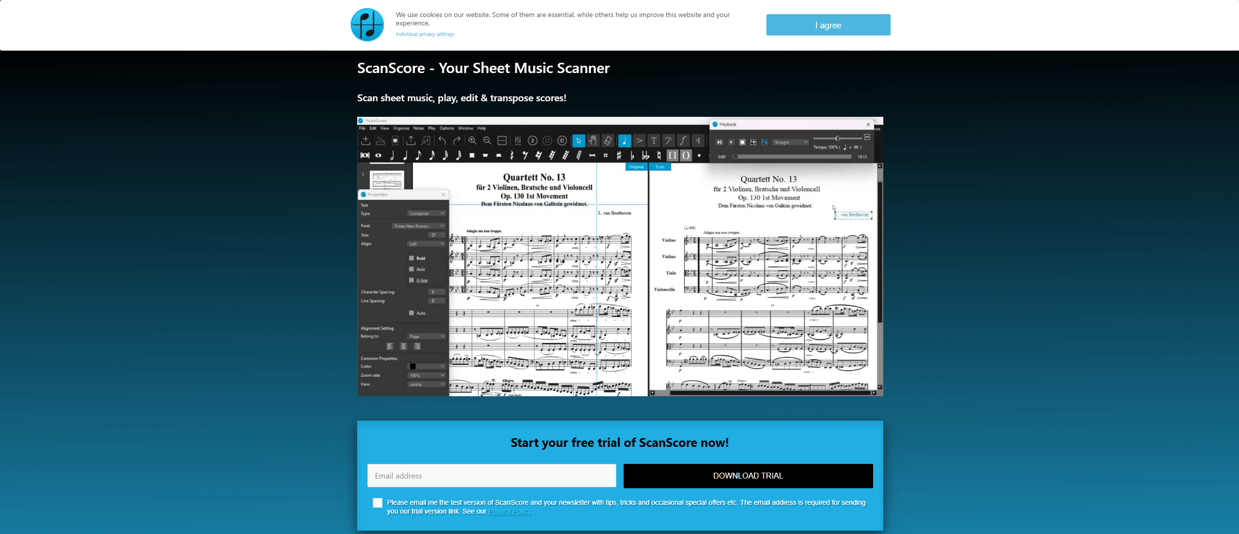 ScanScore for PDF to MIDI