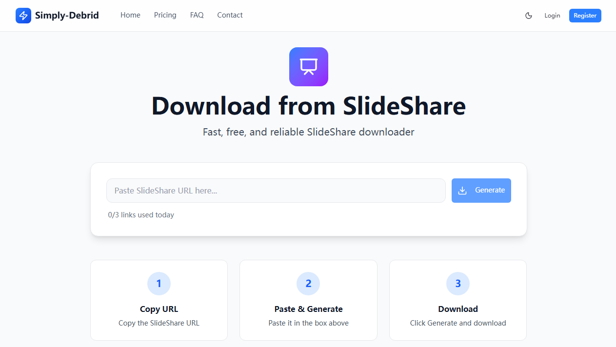 Simply-Debrid Slideserve free downloader