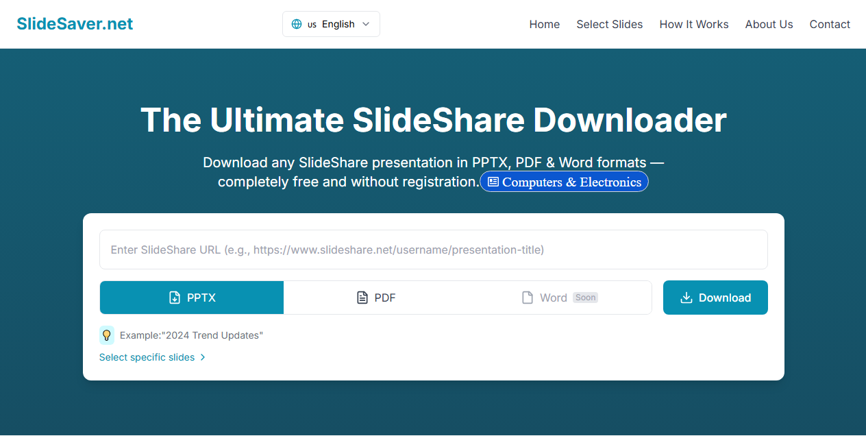 SlideSaver Slideserve downloader