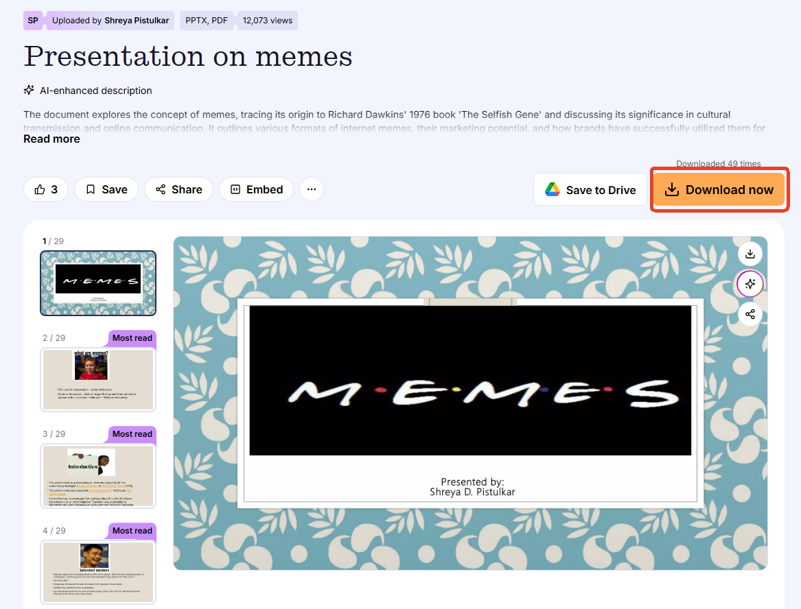 Download from SlideShare