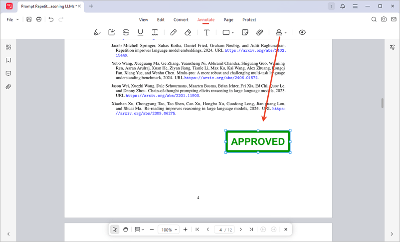 JOPDF kullanarak PDF'ye damga ekleyin