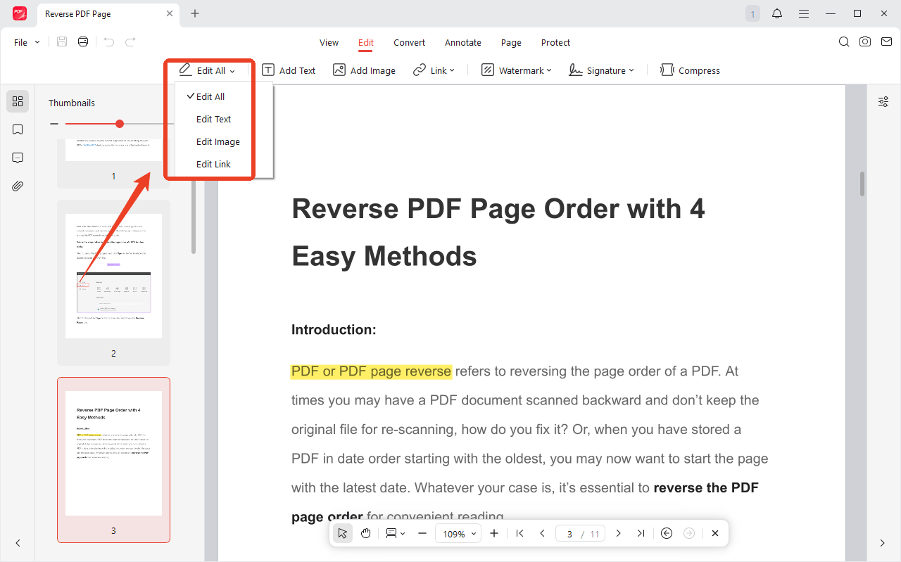jopdf editing mode