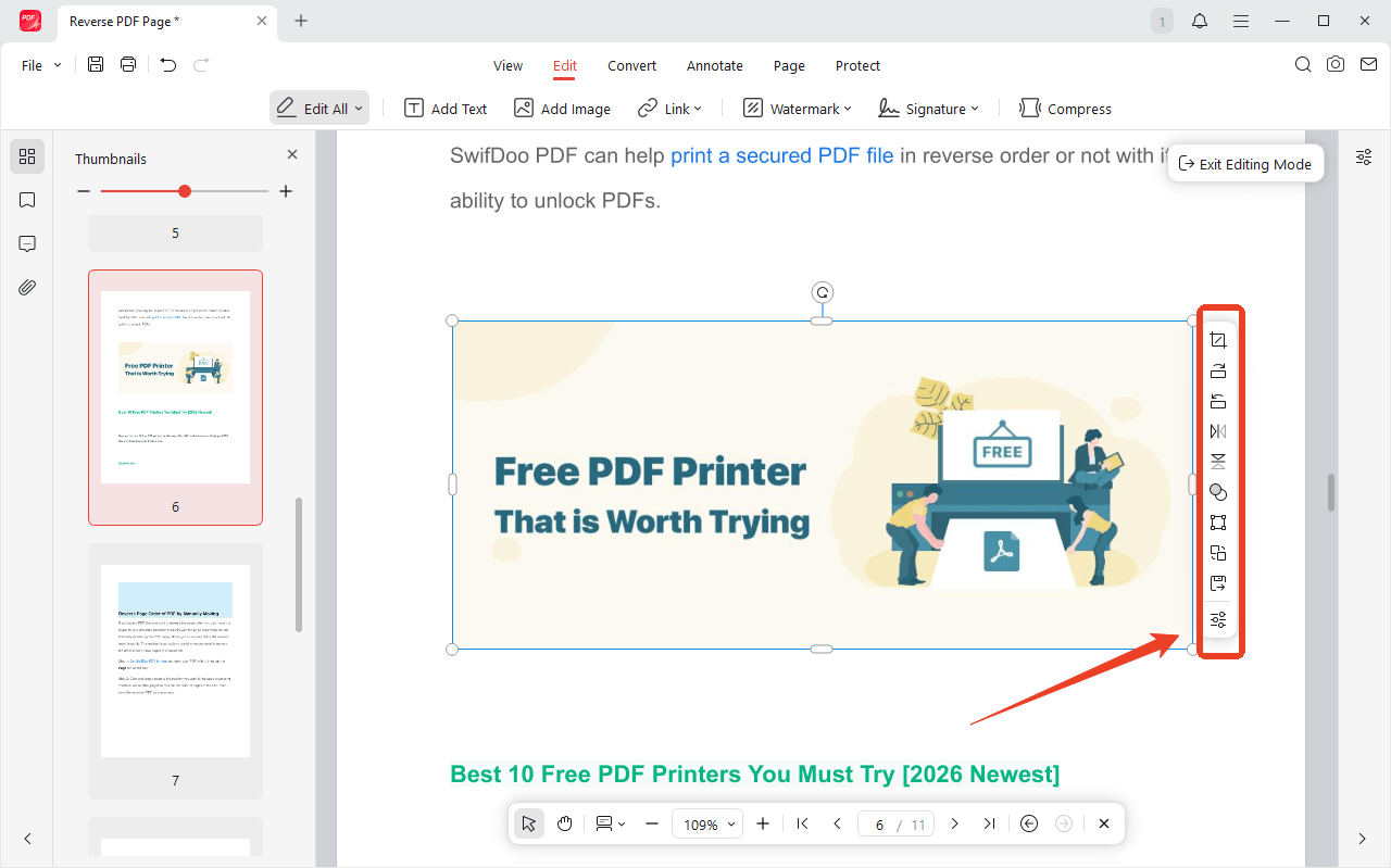 jopdf image editing