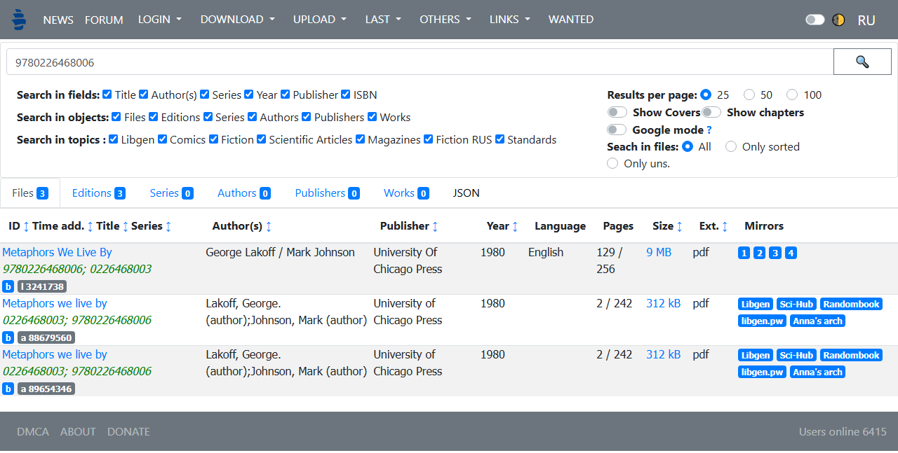 download book ISBN links