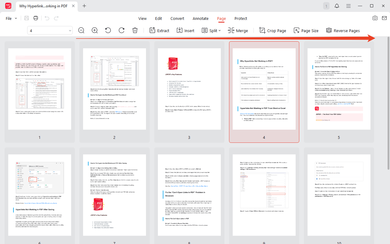 organize pdf with jopdf