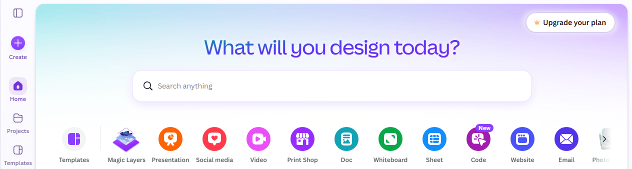 Canva editor