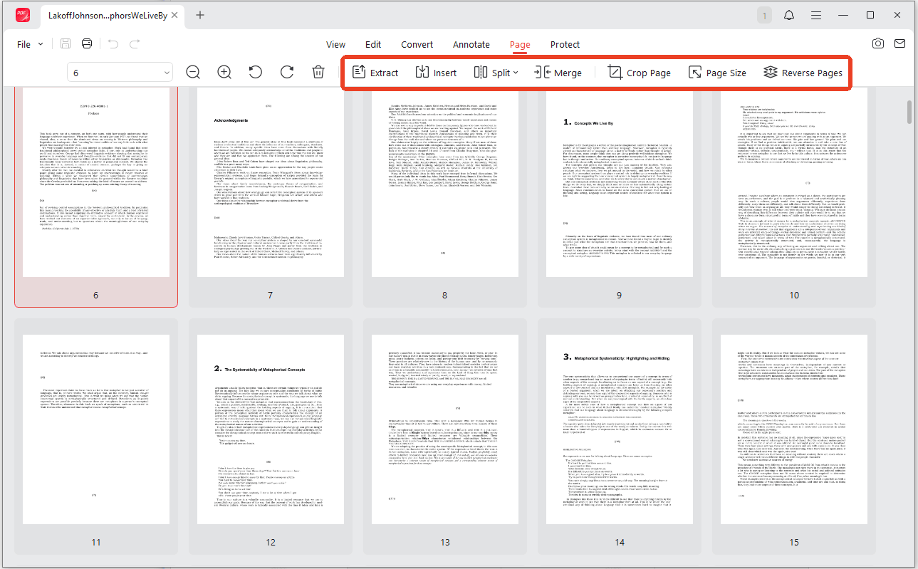 jopdf manage pages