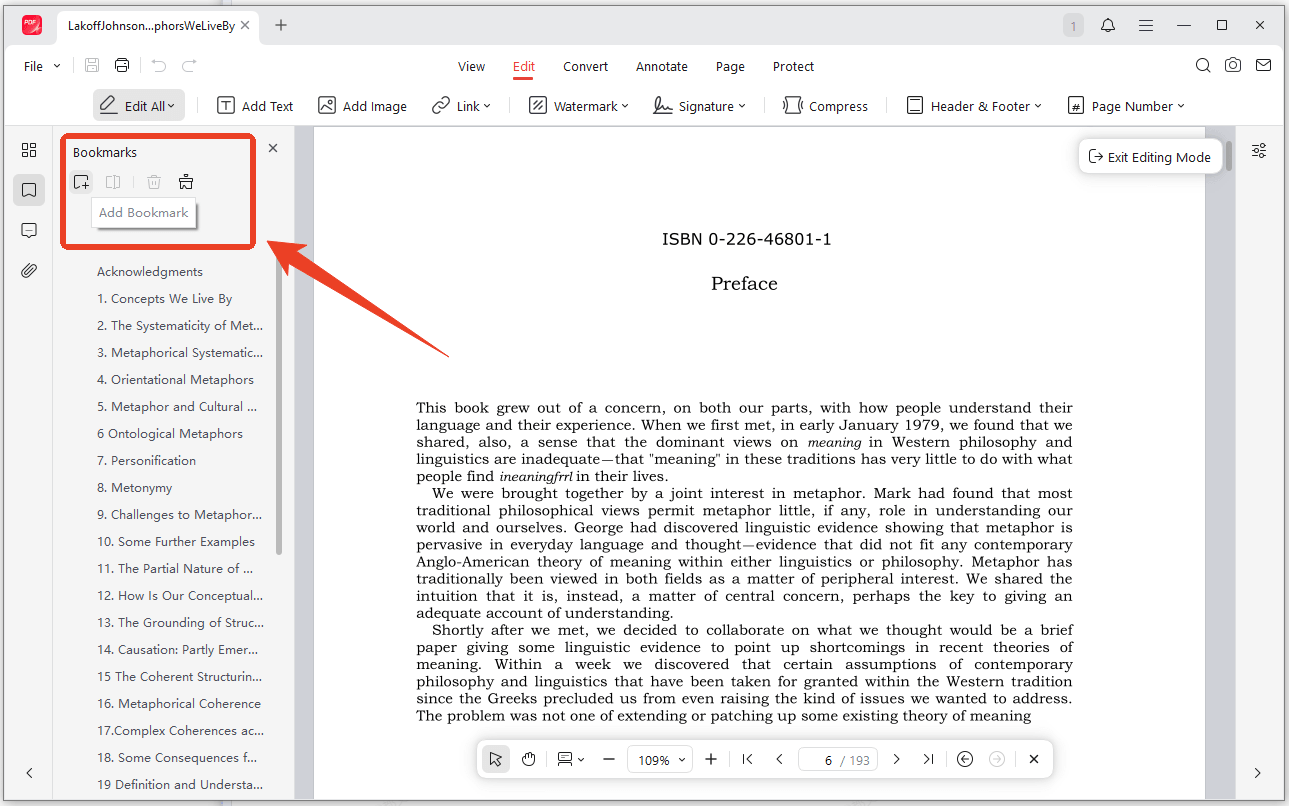 JOPDF add bookmarks