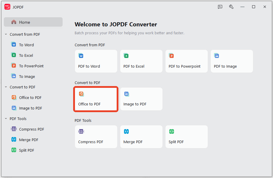 jopdf office to pdf