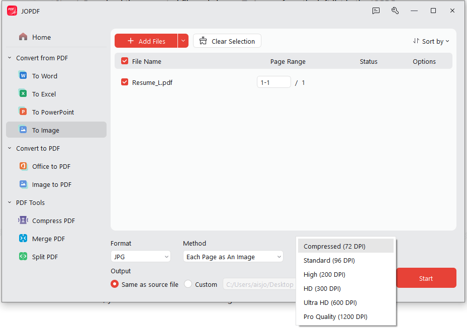  PDF to Image conversion