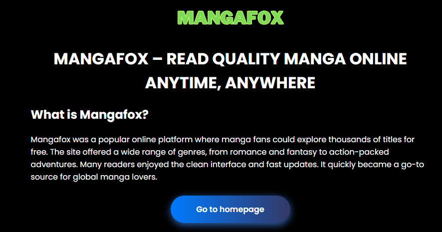 MangaFox interface