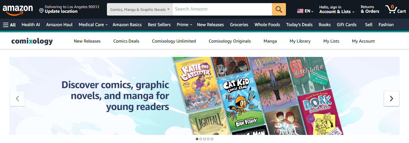 ComiXology comic site
